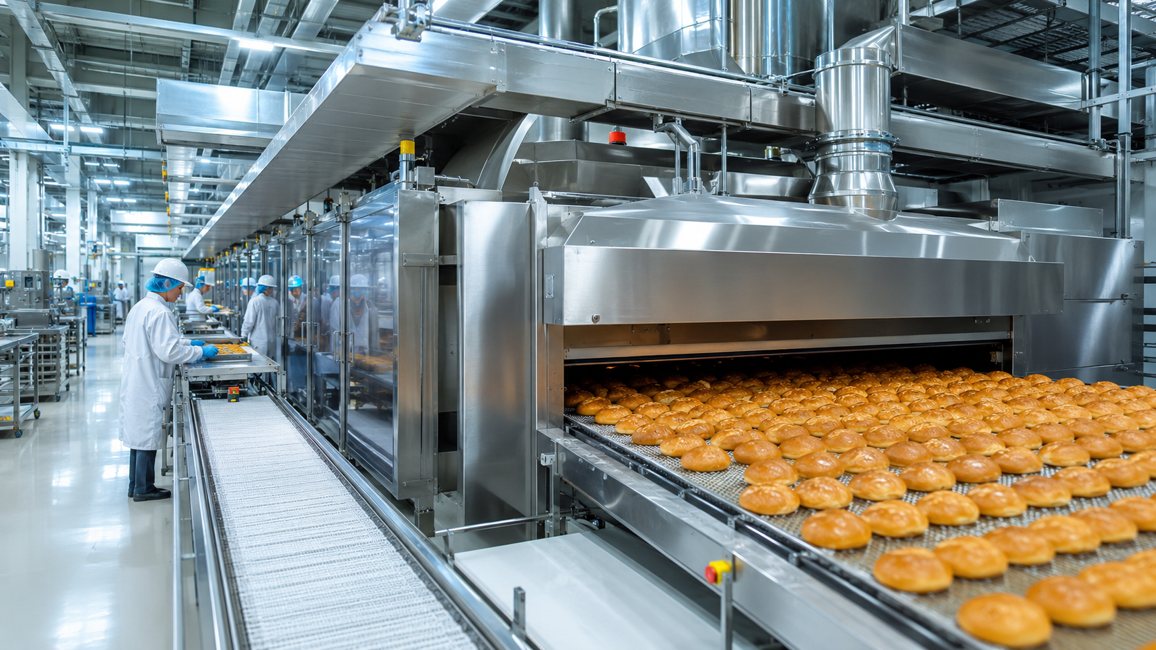 Lebensmittelindustrie Bäckerei-Produktionsband Trockeneisreinigung CRYOSTRAL
