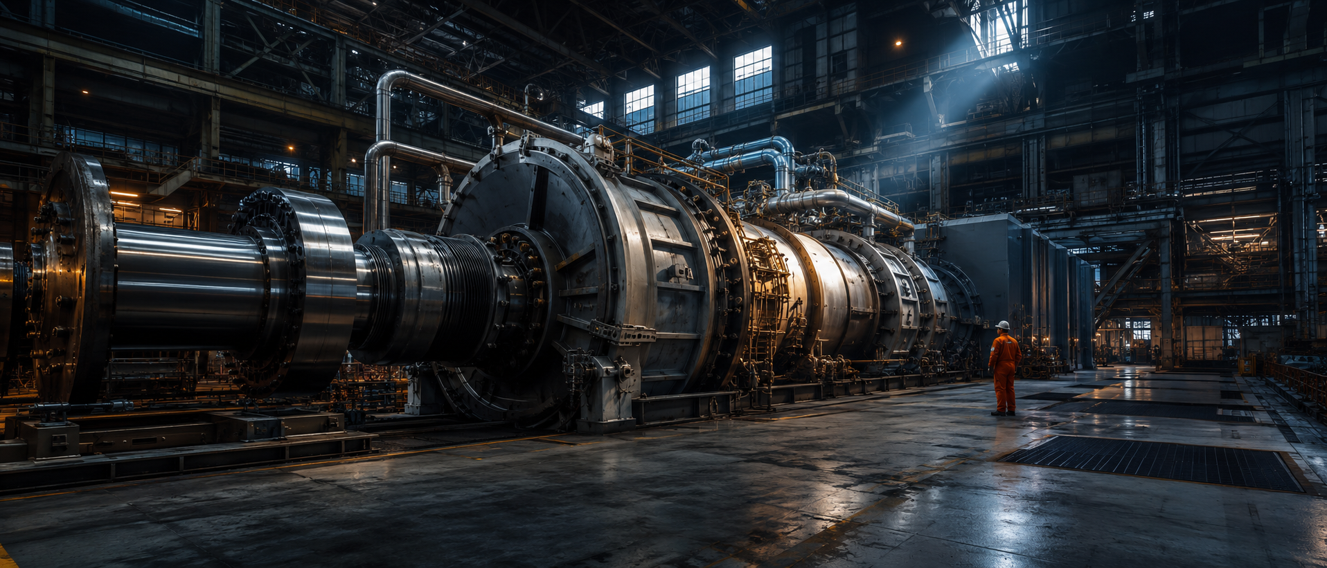 Power plant turbine generator dry ice cleaning CRYOSTRAL