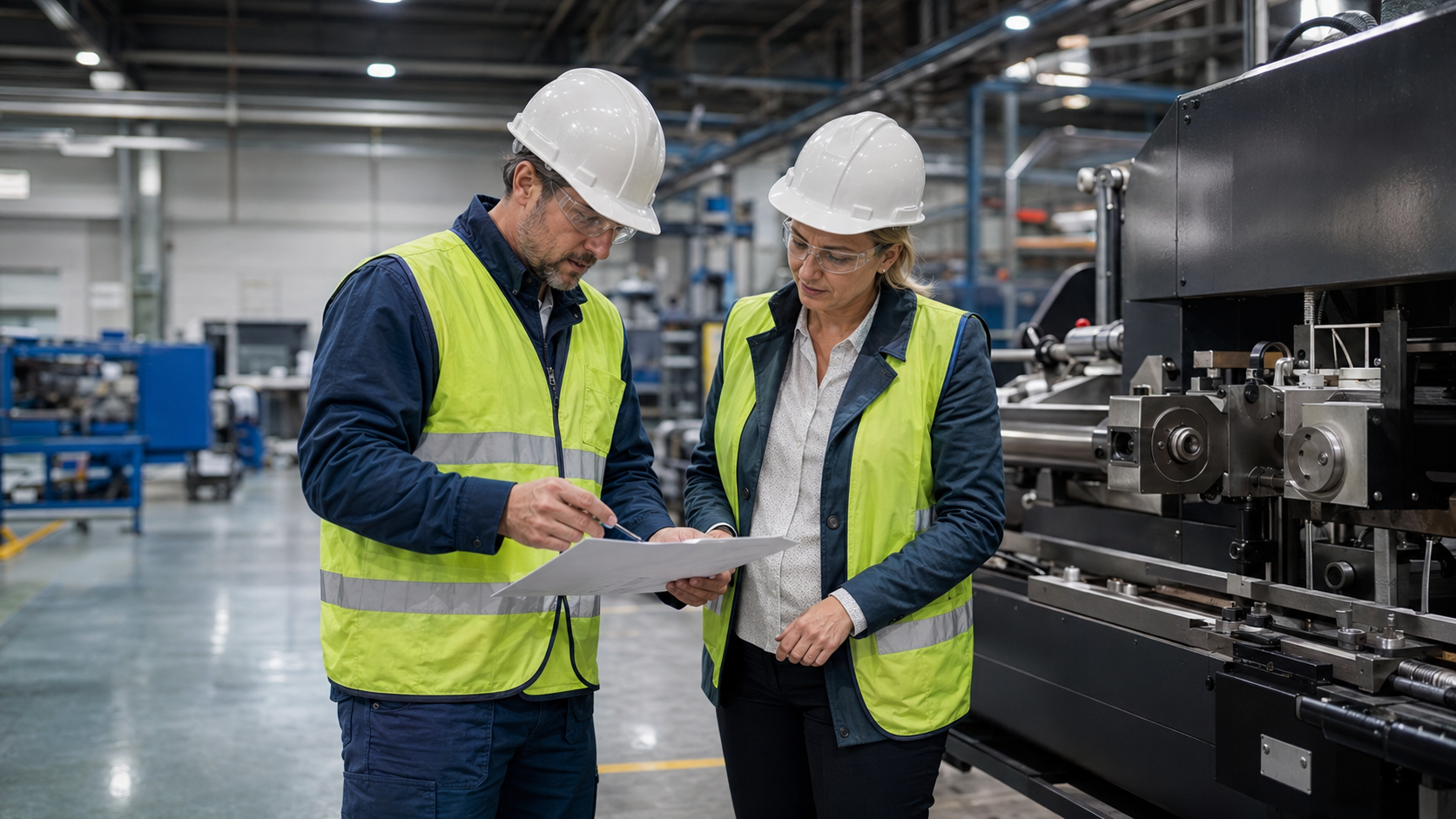CRYOSTRAL technicians during site visit and consultation at factory location