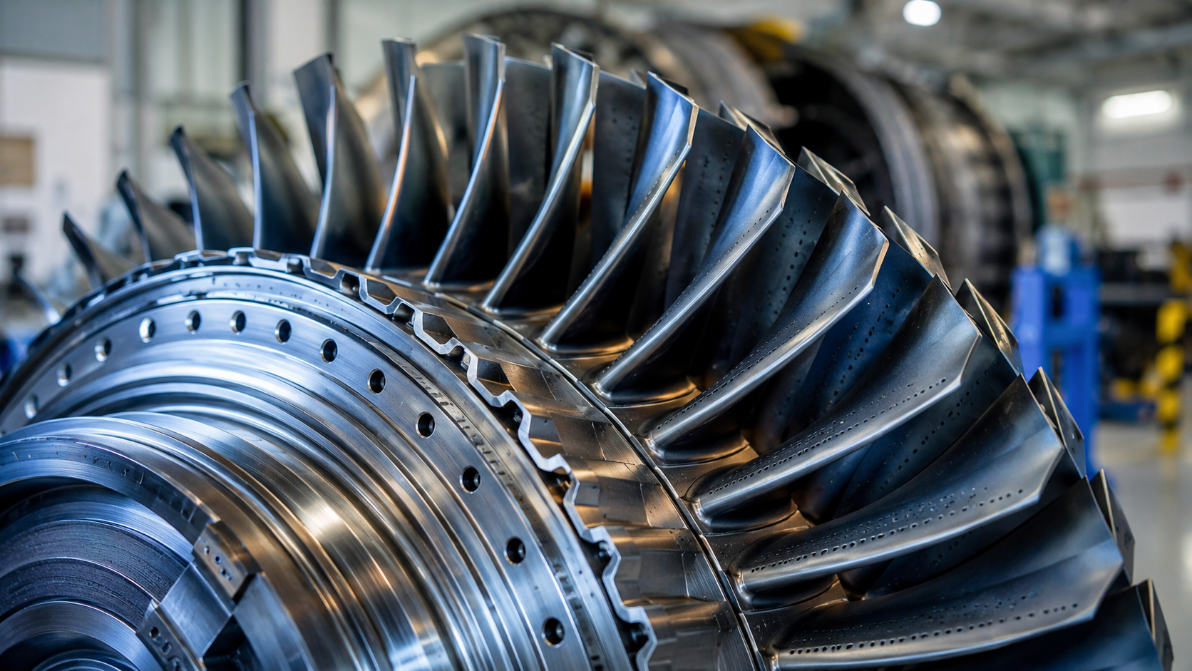 Aube de turbine aéronautique nettoyage à la glace carbonique CRYOSTRAL